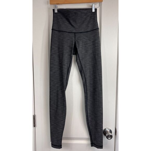 Lululemon T30416 Women's Charcoal Gray Leggings Size 6 - Picture 1 of 9